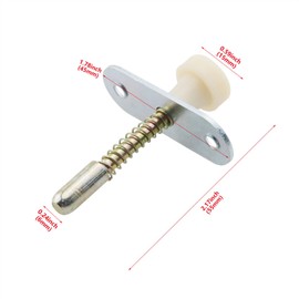 HJGarden 2pcs Automatic Spring Latch Door Bolt Fixed Heavy Duty Cylinder Fittings Crib Switch Wooden Door Spring Latch