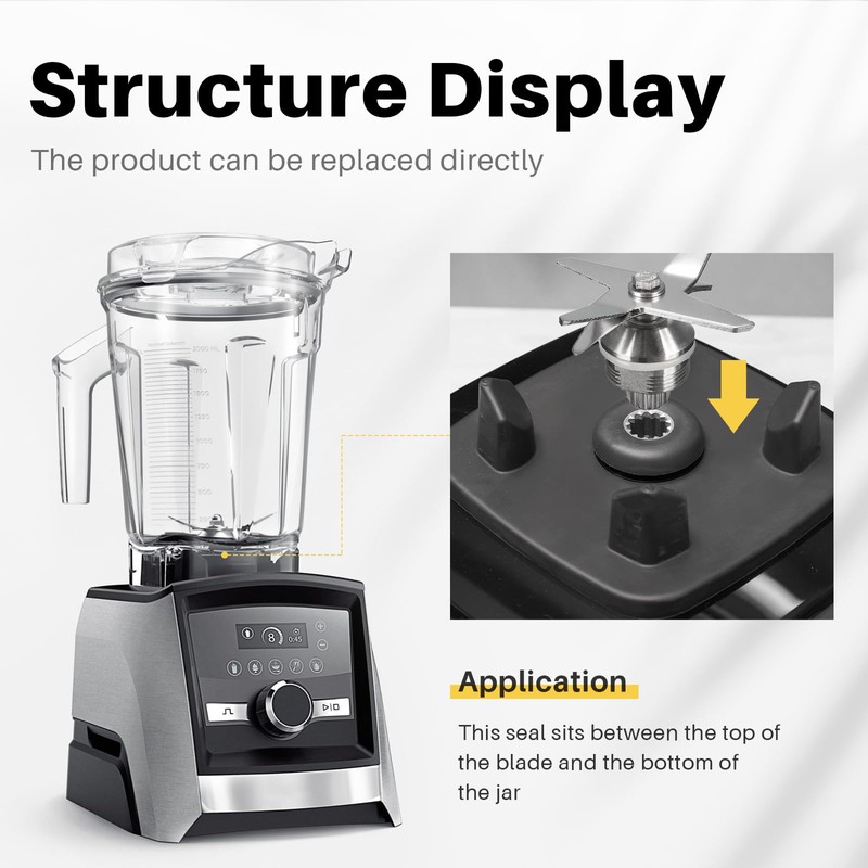 Blade Replacement Parts Compatible with Vitamix, Blender Wet Blade Replacement