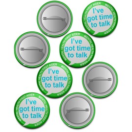 20 x Mental Health First Aider Got time to Talk Badge 38mm (Pack of 20 Pin Badges - 38mm)