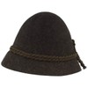 Faustmann Bavarian Men's Costume Hat Stopper Hat, charcoal