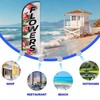 Flowers Feather Flag for Business Advertising 6 FT Swooper Flag