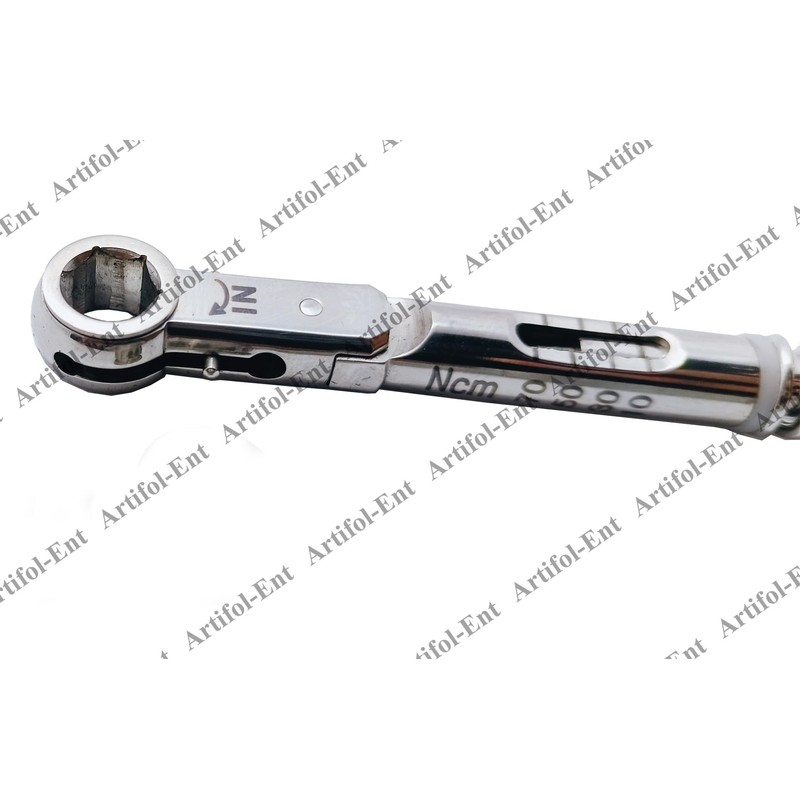 Universal Torque Wrench 6mm Hex Shape 10-70 Ncm Ratchet Implant