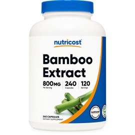 Nutricost Bamboo Extract, 400 mg, 240 Capsules - Vegan, Gluten Free and Non-GMO - 120 Servings with 800 mg