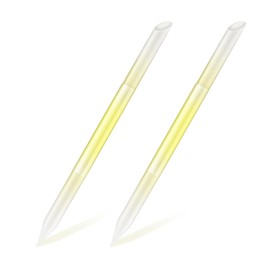 BEZOX 2 Pieces Glass Cuticle Pusher - Double Ended Manicure Sticks - Premium Glass Manicure Tools - Fingertip File for Callus and Dry Skin, Nail Shaper