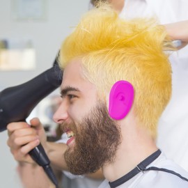 Protector Hair Dye Earmuffs for Salon Silicone Ear Covers 3 Pairs Hairdressing Earmuffs Ear Protectors for Hair Perm Dye Shower Salon Hairdressing Protector Hairdressing Ear Caps