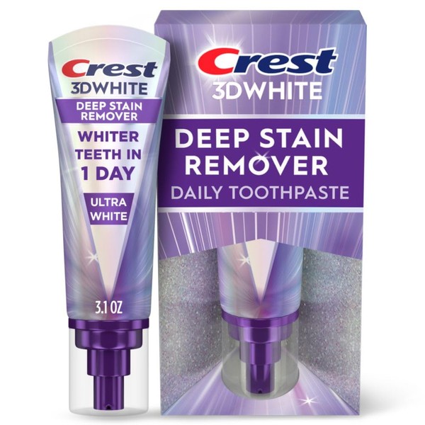 Crest 3DWhite Brilliance Deep Stain Remover Ultra White Toothpaste -