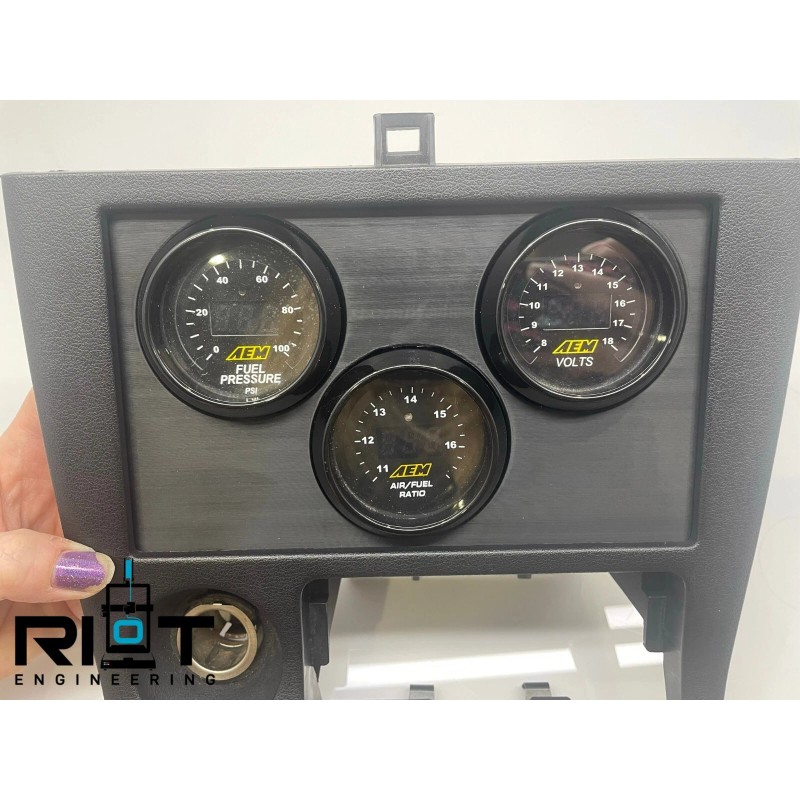 Riot Engineering S14 240SX 52mm Gauge Panel - Radio Delete