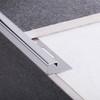 Square Tile Profile Stainless Steel V2A L 250 cm H10