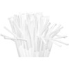 Flexible Drinking Straws - Individually Wrapped (200, White)