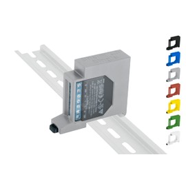 DIN Rail Mount / Adaptor Single for Shelly 2.5 / EM DIN Rail Bracket (35 mm) (Grey)