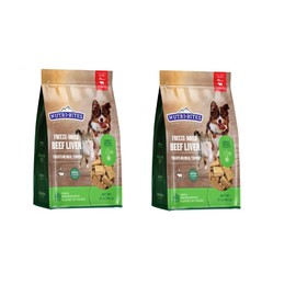 Nutri Bites Freeze Dried Beef Liver Dog Food 2-Pack: 28 oz Total Weight - Single Ingredient: Beef Liver - Protein & Grain-Free Supplement - Use as Kibble Topper or Dog Treats for Dogs - Made in Canada