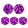 WALWAL Metal Tire Valve Caps, 5 PCS Dice Aluminum Stem