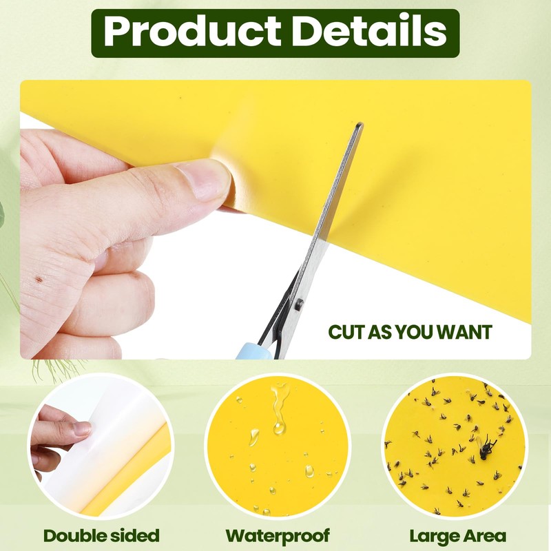 Qualirey 20 Pcs 6 x 8 Inch Sticky Traps for