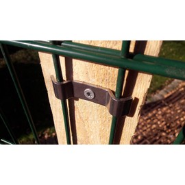 Clamp Clamp Clamp Element Mat Attachment Double Rod Mat Fence Holder Fixing 10x Stainless Steel A2