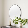 Black Bathroom Mirrors 24 Inch,Round Wall Mirror with Tempered Glass-Shatterproof