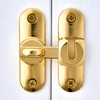 INIRET Gold Barn Door Latches,90/180 Degree Gate Lock,Flip Gate Latches