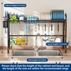 MOUKABAL Dish Drying Rack - Stainless Steel Over The Sink