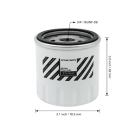 87415600 Oil Spin-On Filter High Efficiency Engine Protection Compatible with Tractor T2320 T1560 TC45A TC40D Wheel loader L218 L215 L175 LS170 LX465 LX485 Replaces 84475542 87409203 6002112110