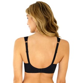 Rosme Womens Half Padded Bra, Collection Annija, Black, Size 44DD