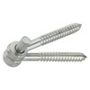 National Hardware N131-136 295 Screw Hook/Eye Hinges in Zinc Plated,