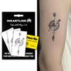 INKARTLINK Semi Permanent Tattoos, 3 Sheets of Small Temporary Tattoos,