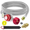 12 FT Propane Hose with Regulator for propane tank,0-30PSI Adjustable