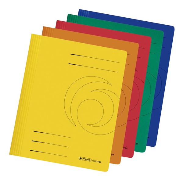 Herlitz A4 Folders Cardboard Folded Intense Pack of 10 A4