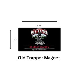 Old Trapper Peppered Double Eagle Beef Jerky - Pack of 2, 21 Oz. Bags (80 Pieces Per Bag) with Bonus Old Trapper Magnet by Lyza's Sweets & Treats