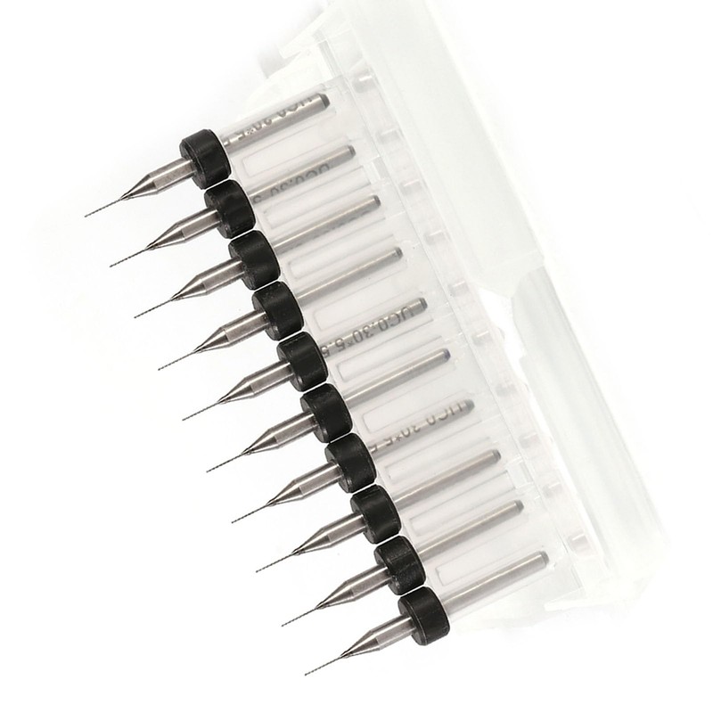 PCB PCB Carbide Micro Drill Bit Tool Set 0.1 mm