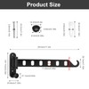 TIANLIN Foldable Clothes Hook, Folding Hook with 8 Hanging Positions,