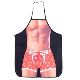 Yosoo 3D Delantal de Cocina Divertido Hombre Sexy Mujer Delantal Delantales de Cocina Creativa para Novios Regalos Fiesta Divertida Regalo de Gag de Cocina (Hombre Gimnasio)