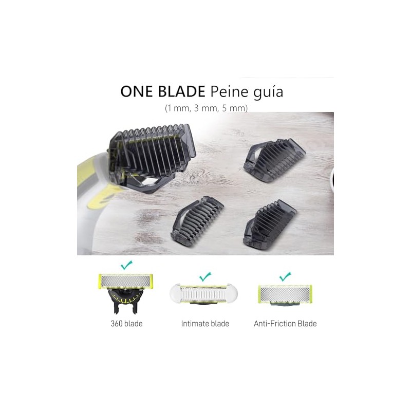 Set de Peines de Guía, Compatibles One Blade Phillips 1/2/3/5