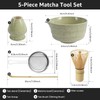 Matcha Set Whisk and Bowl, 5PCS Matcha Kit Bowl with