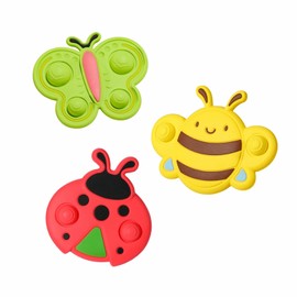 Ascnduup Suction Cup Spinner Toys for Babies - All Silicone Baby Spinners for High Chair, Airplane, Windows, Wall, Toddler Travel Toy, Spinning Fidget Toys, Sensory Bath Toy for Kids, Birthday Gift