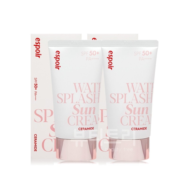 Espoir Water Splash Sunscreen Ceramide 60ml+60ml / 에스쁘아 워터 스플래쉬