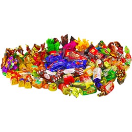 Supreme Sweets Candy Mix Gift Bag - Russian, Polish & Ukrainian Candy Mix - Ulitimate Assortment of Chocolate Party Candy Mix of Eastern European Candies– Variety of Russian, Polish & Ukrainian Candy (450g / 1 lb)