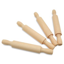 Wooden Mini Rolling Pin, 5 Inches Long, Pack of 25, Great for Children in The Kitchen, Play-doh, Crafting and Imaginative Play, by Woodpeckers