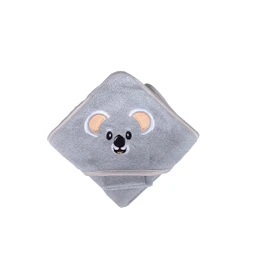 Babies and Kiddies Toalla de Baño para Bebé con Capucha Tela de Algodón Ultra Suave Absorbente y Cómoda - Toalla de Bebé Hipoalergénica de Animalitos (Koala) Medidas 74 x 74 cm