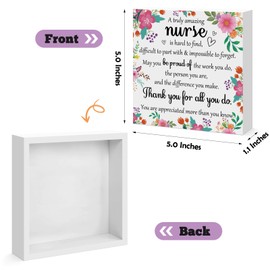 Nurse Appreciation Gifts for Women RN CNA LPN Medical Assistant Nurse Practitioner Gift Nurse Week Gift Nurse Leaving Retirement Graduation Christmas Birthday Gift Nurse Desk Decor Sign