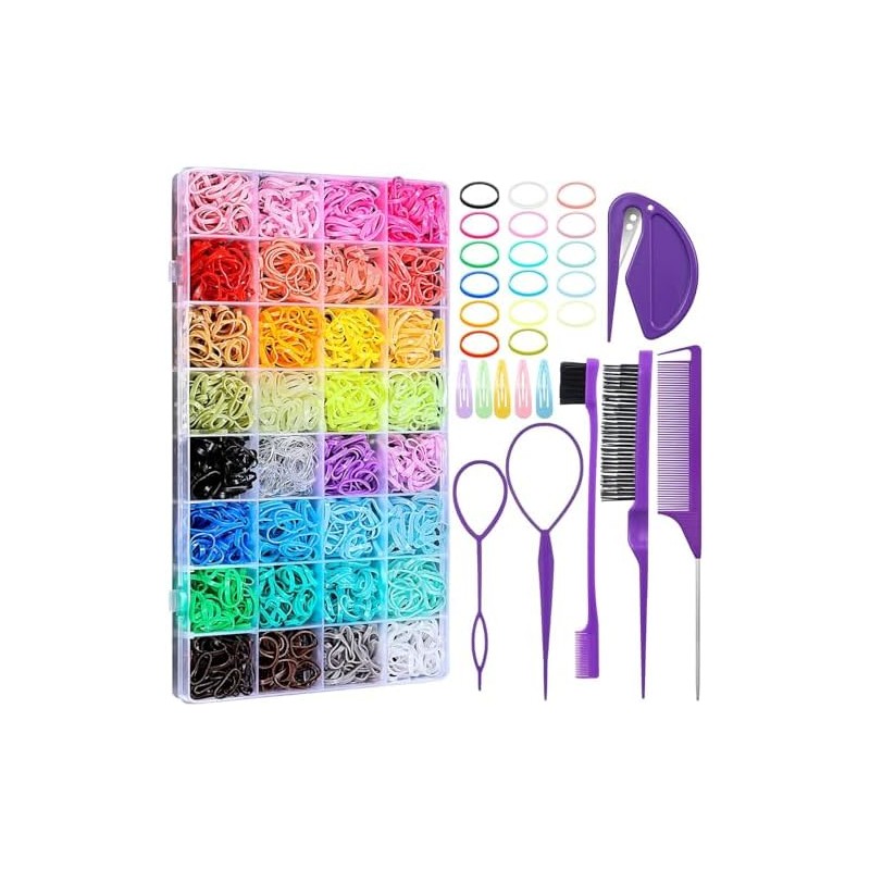 Triko Ligas para el Cabello, 2000 Piezas Bandas Elásticas para