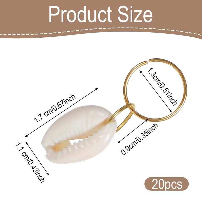 HJZHII 20PCS Shell Hair Clips, Seashell Hair Accessories Seashell for