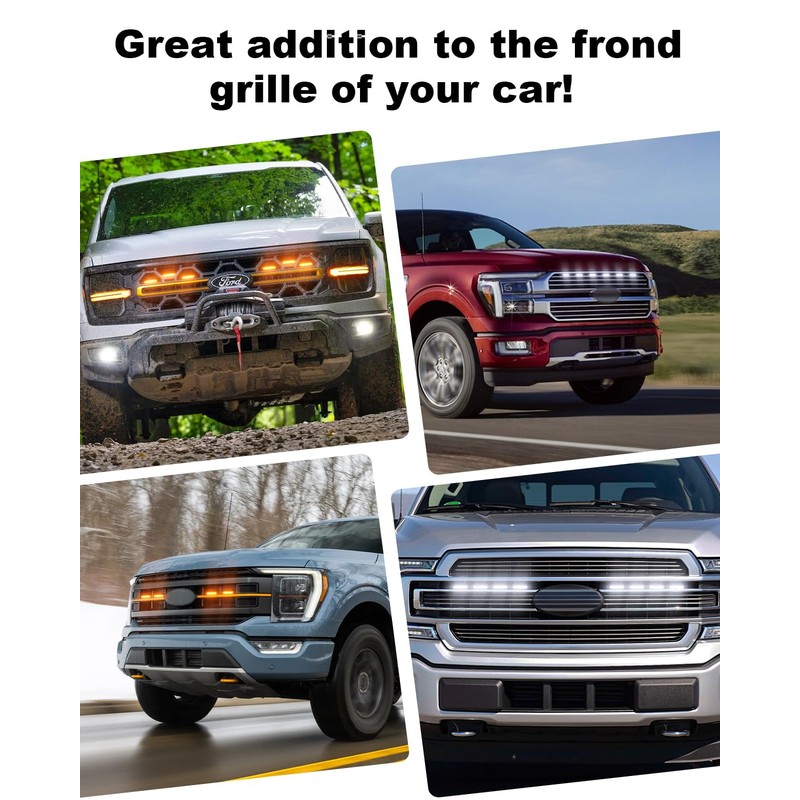 TBHOO Front Grille LED Lights for F150 2018-2025 Accessories Exterior