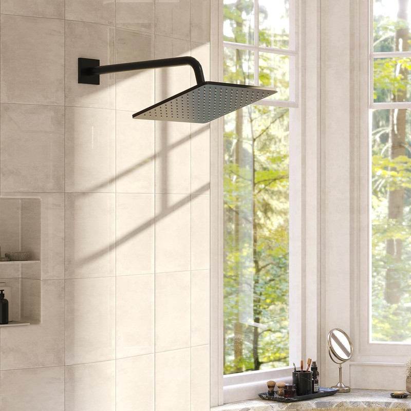 Gabrylly 10" Rain Shower Head, Rainfall Ceiling Mount Shower Head,
