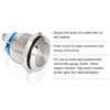 GUUZI 8 Pieces 16 mm 2A 12V/24V/125V/250VAC Momentary Waterproof Push