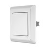 REV PrimaLuxe Flush-Mounted Light Switch, Off and Toggle Switch, White