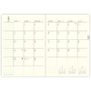 Daigo E9589 2025 Planner, Mill Monthly Block, Green, Starts March
