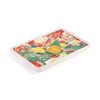 Demdaco + ArtLifting Original Art Floral Stripes Stoneware Small Tray