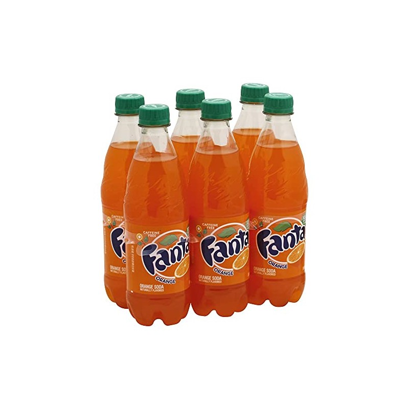 Fanta Orange Soda 16.9 oz, 24 units