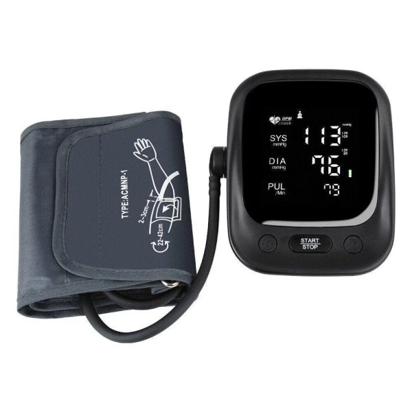 Electronic Digital Blood Pressure Machine Pulse Rate Monitor with Upper