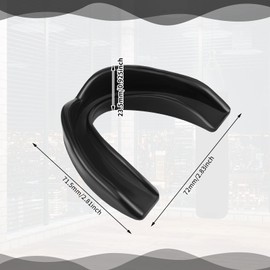 Frienda 5 Pcs Sports Mouth Guards Adults and Junior Mouth Guard Sports Mouth Guard Athletic Mouth Guards for Boxing Basketball Football Hockey Karate(Black)